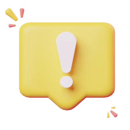 Chat-Benachrichtigung  3D Icon