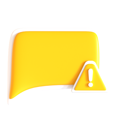 Chat Alert  3D Icon