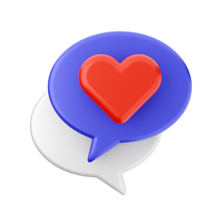 Conversar amor  3D Icon