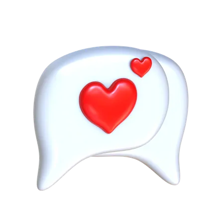 Discuter d'amour  3D Icon