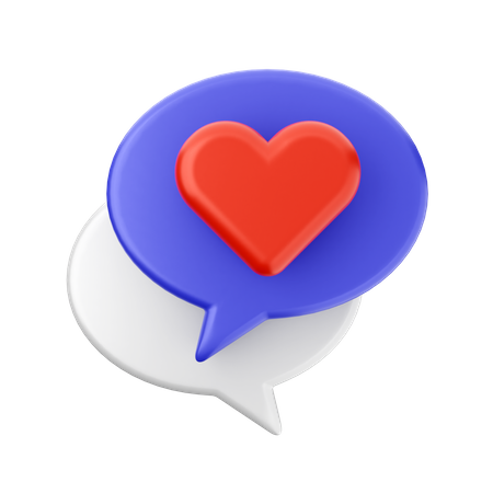 Discuter d'amour  3D Icon