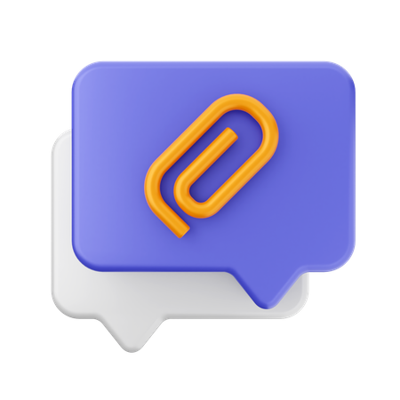 Chat-Anhang  3D Icon