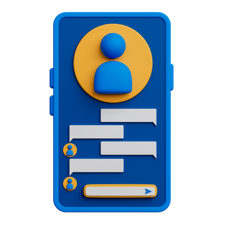 Chat-Anwendung  3D Icon