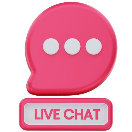 Bate-papo ao vivo  3D Icon