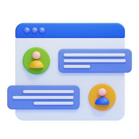 Bate-papo ao vivo  3D Icon