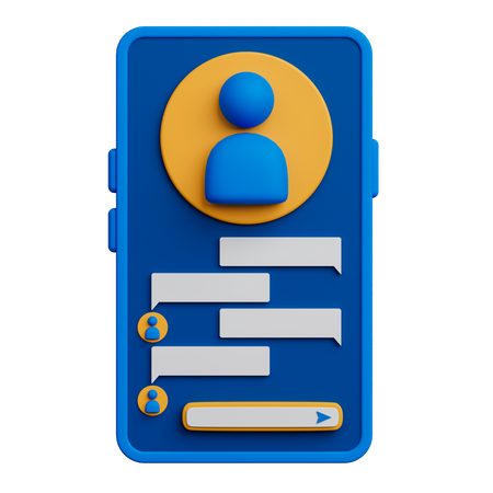 Chat Application  3D Icon