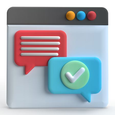 Discussion automatique  3D Icon