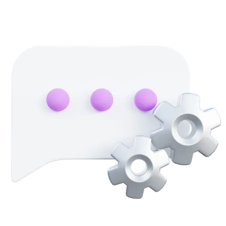 Chat automatizado  3D Icon