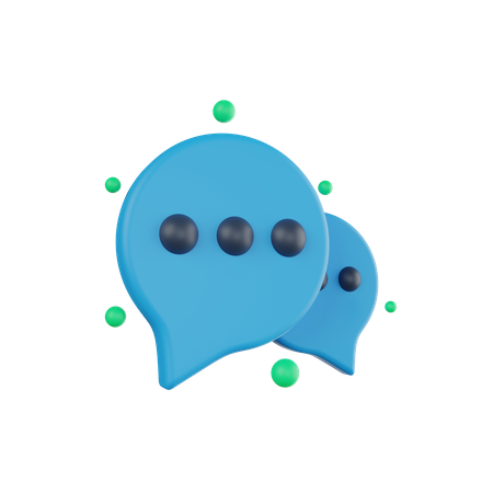 Chat bancaire  3D Icon
