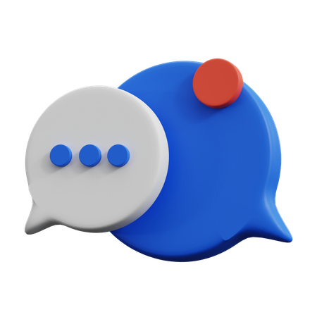 Chat-Benachrichtigung  3D Icon