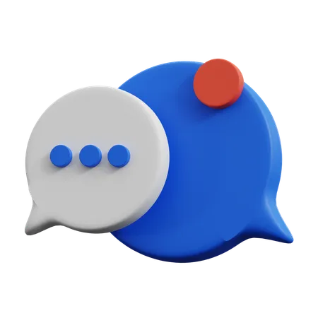 Chat-Benachrichtigung  3D Icon