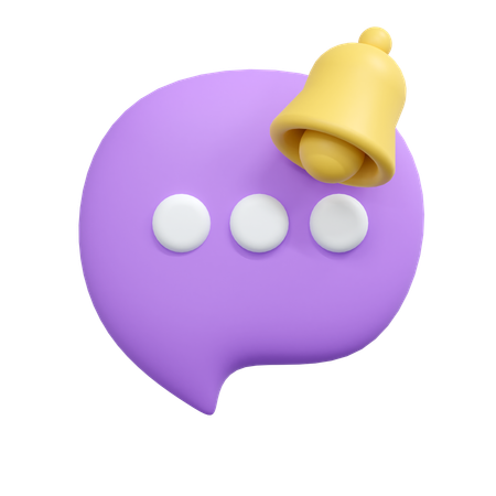 Chat-Benachrichtigung  3D Icon