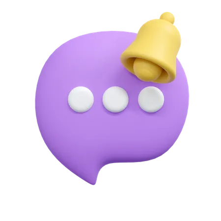 Chat-Benachrichtigung  3D Icon