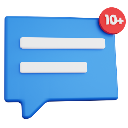 Chat-Benachrichtigung  3D Icon