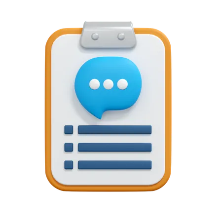 Chat-Bericht  3D Icon