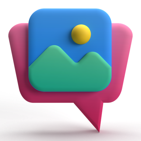 Chat-Bild  3D Icon