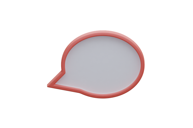 Chat Blank 3D Icon