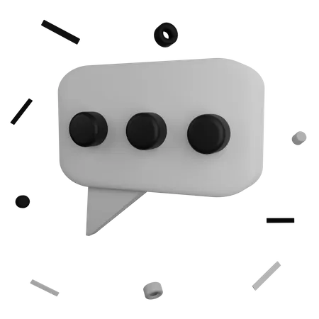 Chat-Blase  3D Illustration