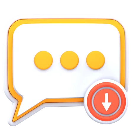 Chat-Blase herunterladen  3D Icon