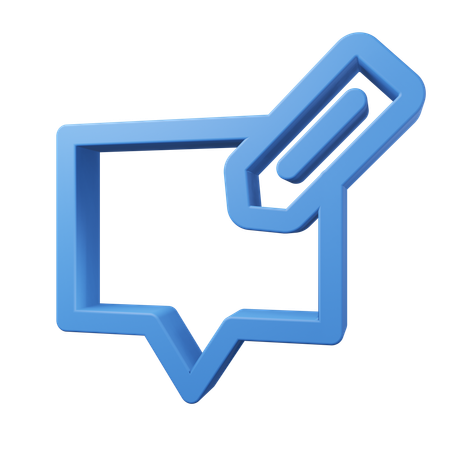 Chat-Blasen  3D Icon