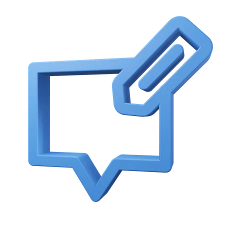 Chat-Blasen  3D Icon