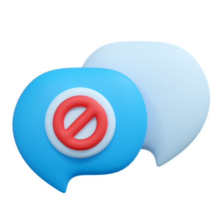 Chat block  3D Icon
