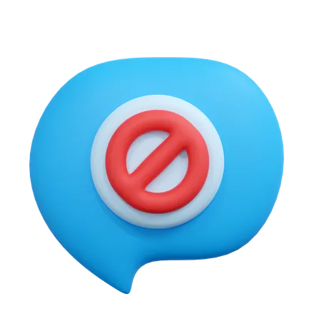 Chat block  3D Icon