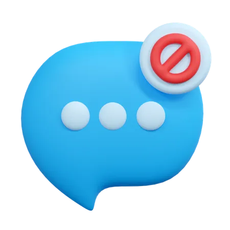 Chat block  3D Icon