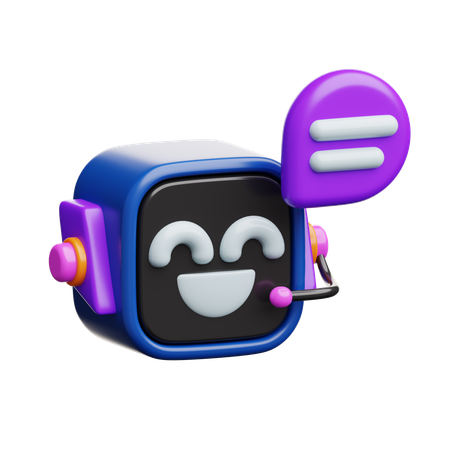 Bot de bate-papo  3D Icon