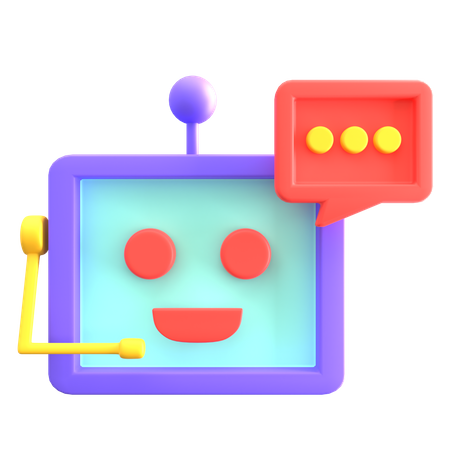 Chat Bot  3D Icon