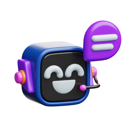 Chat Bot  3D Icon