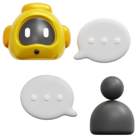 Chat Bot  3D Icon