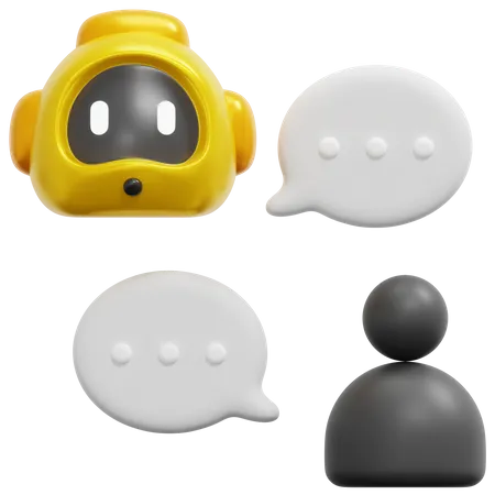 Chat Bot  3D Icon