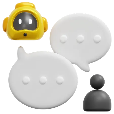 Chat Bot  3D Icon