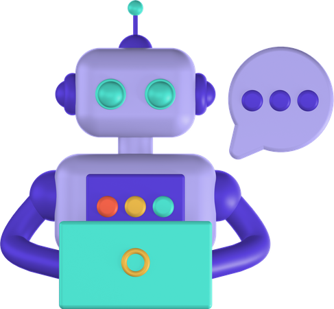 Chat Bot  3D Icon