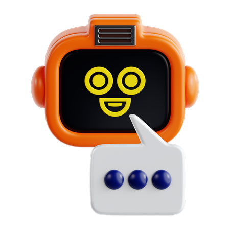 Chat Bot  3D Icon