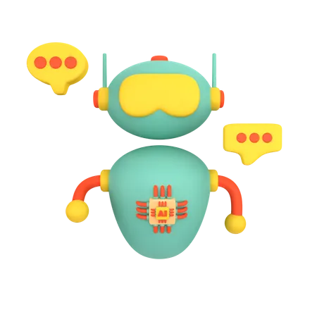 Chat Bot  3D Icon