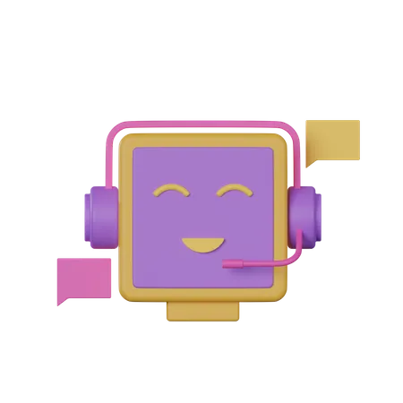 Chat Bot  3D Icon