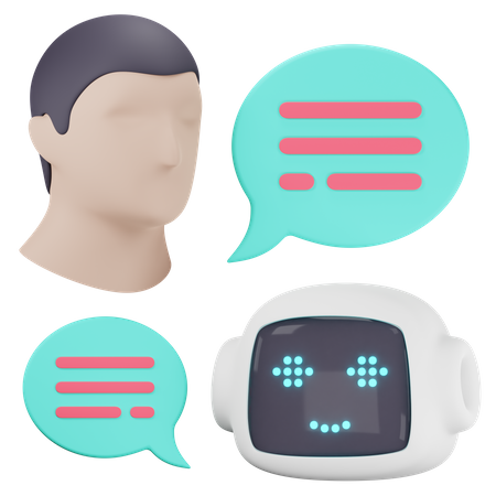 Chat Bot  3D Icon