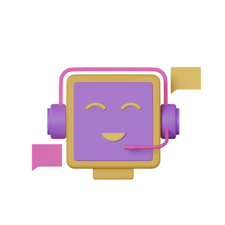 Chat Bot  3D Icon