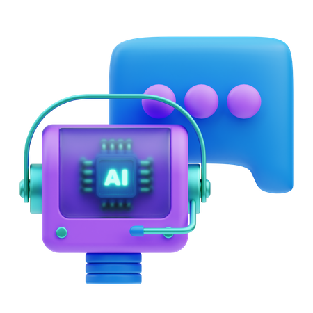 Chat Bot  3D Icon