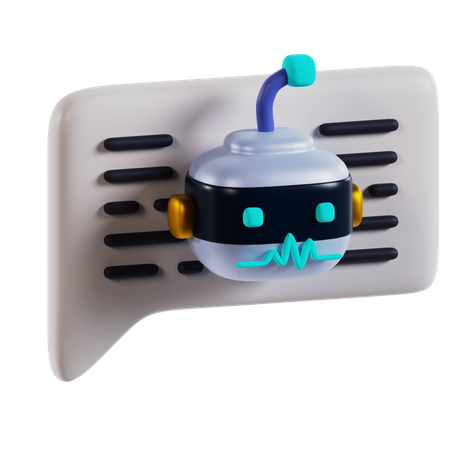 Chat Bot  3D Icon