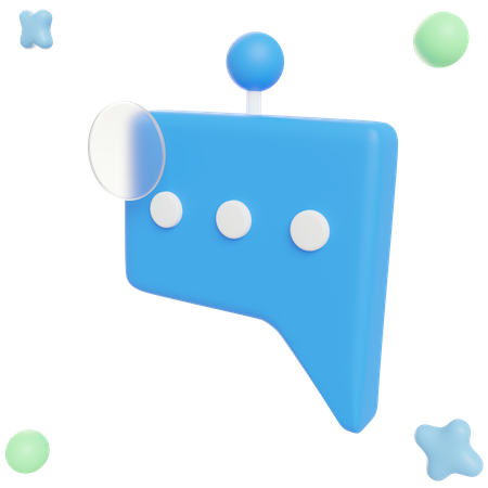 Chat Bot 3D Illustration