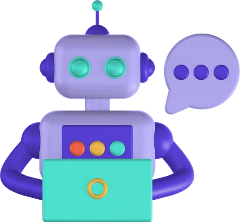 Robot de chat  3D Illustration