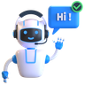 chatbot 3d logos