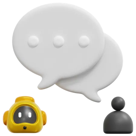 Robot de chat  3D Icon