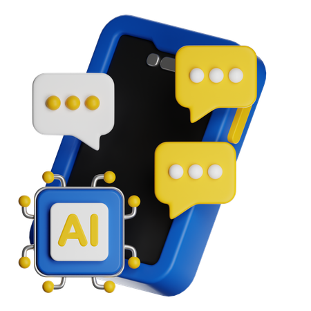 Chat Bot Ai  3D Icon