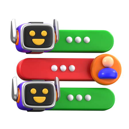 Chat Bot Assistant  3D Icon