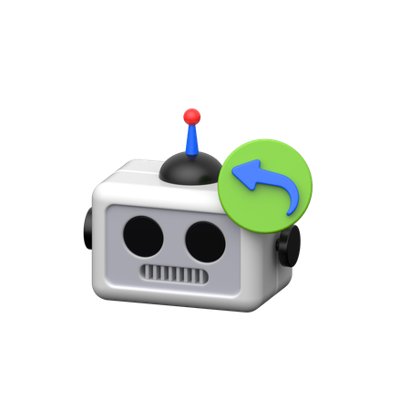 Chat Bot Reply  3D Icon