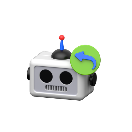 Chat Bot Reply  3D Icon